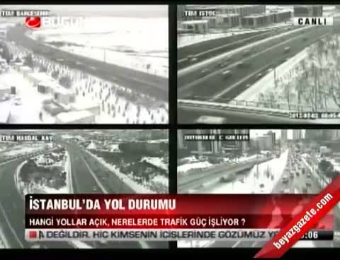 Istanbulda Yol Durumu