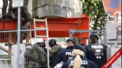 Erdoğan'ın konvoyu Hamburg'da 10 dakika bekletildi