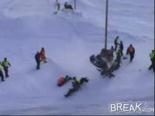 kar motosikleti - Kar Kızağı Kazası Videosu