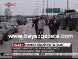 bulgaristan - Yunan Çiftçilerin Protestosu Videosu
