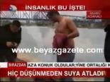Hiç Düşünmeden Suya Atladı