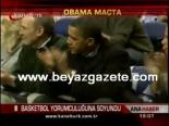basketbol maci - Obama basketbol yorumculuğuna soyundu Videosu