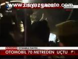 Otomobil 70 Metreden Uçtu
