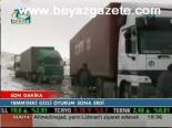 Kar Yağışı Sürücüleri Zorladı