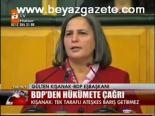 Bdp'den Hükümete Çağrı