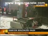 Kamyon Benzinliğe Daldı