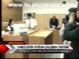 Meclis'in Yoğun Çalışma Takvimi