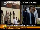 Obama'nın Dudağını Patlattılar