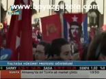 İtalya'da Hükümet Protesto Gösterileri