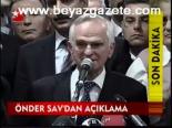 Önder Sav'dan Açıklama