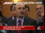 Zam Oranları Belli Oldu