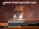 Bolu'da Kar Ve Sis