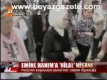 Emine Hanım'a Hilal Nişanı