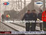 bruksel - Belçika'da Tren Kazası Videosu