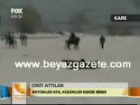 Kars'ta Cirit Atma Yarışı Düzenlendi