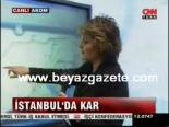 trakya - İstanbul'da Kar Başladı, Trafik Sıkışık Videosu