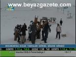 Erzurum'da Kızak Yarışları Görsel Şölene Döndü