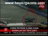 Yarış Pistinde İlginç Kaza