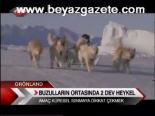 Buzulların Ortasında 2 Dev Heykel