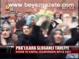 Pkk'lılara Sloganlı Tahliye