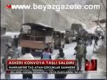 Askeri Konvoya Taşlı Saldırı