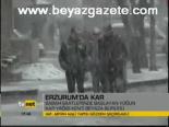 Erzurum'da Kar