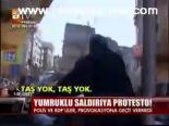 Yumruklu Saldırıya Protesto