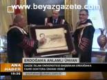 Erdoğan'a Anlamlı Ünvan