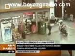 Benzin İstasyonuna Girdi