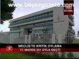Meclis'te Kritik Oylama