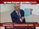 Gensoru Önergesine Red!