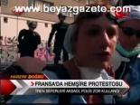 Fransa'da Hemşire Protestosu