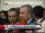 Arınç'tan 27 Mayıs Mesajı