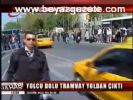 Yolcu Dolu Tramvay Yoldan Çıktı