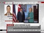 Davutoğlu, Clinton'la Görüşüyor