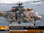 Tokat'ta Helikopter Düştü