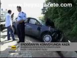 Erdoğan'ın Konvoyunda Kaza