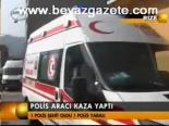 Polis Aracı Kaza Yaptı