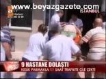 Kesik Parmakla 11 Saat Trafikte Çile Çekti