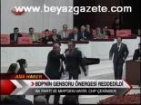 Bdp'nin Gensoru Önergesi Reddedildi