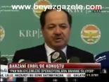 Barzani Erbil'de Konuştu