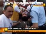 Çöp Kamyonu Otobüsü Ezdi