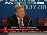 Ab'den Önemli Açıklama
