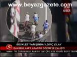 Bisklet Yarışında İlginç Olay