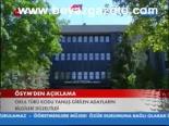 Ösym'den Açıklama