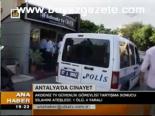 Antalya'da Cinayet