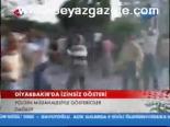 polise saldiri - Diyarbakır'da izinsiz gösteri Videosu