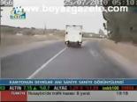 kamyon kazasi - Kamyonun Devrilme Anı Saniye Saniye Görüntülendi Videosu