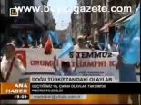 Doğu Türkistan'daki Olaylar Protesto Edildi