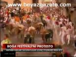 Boğa Festivali'ni Protesto